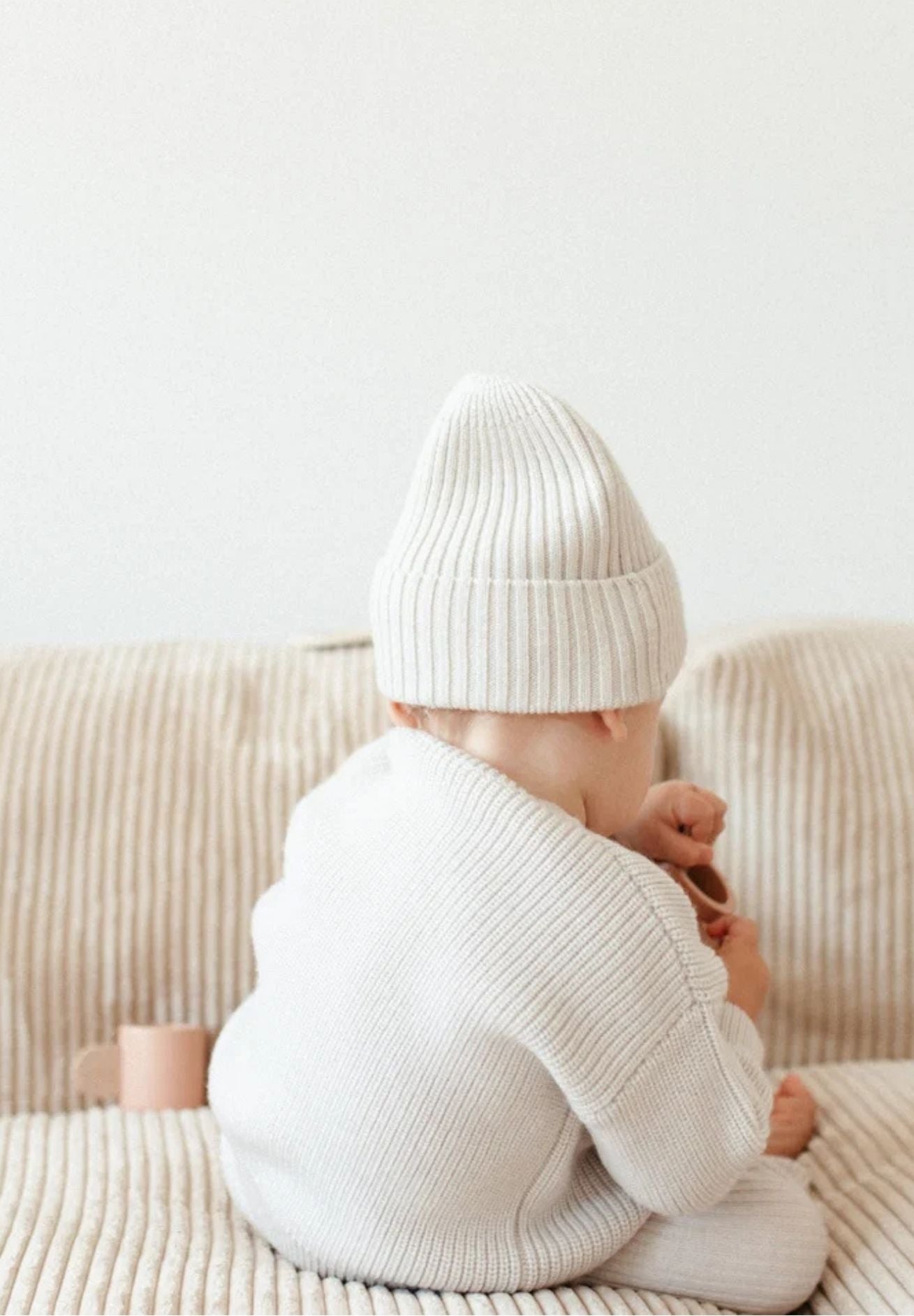 Lille Toni Merino Mütze "Emma" creme 0-1 Jahre