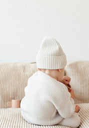 Lille Toni Merino Mütze "Emma" creme 0-1 Jahre