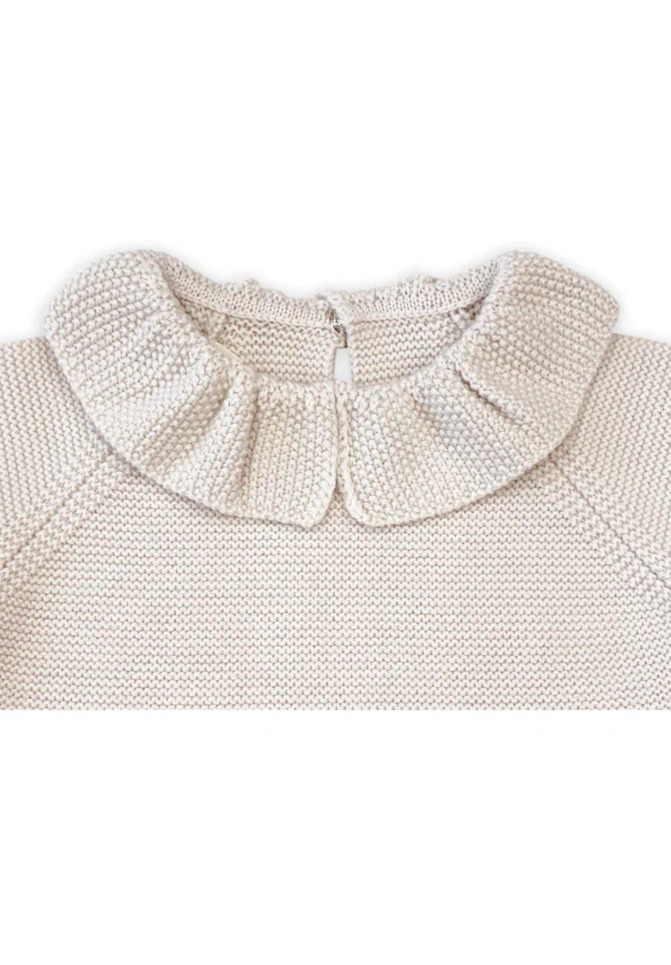 Lille Toni Merino mitwachsender Pullover "Greta" in creme