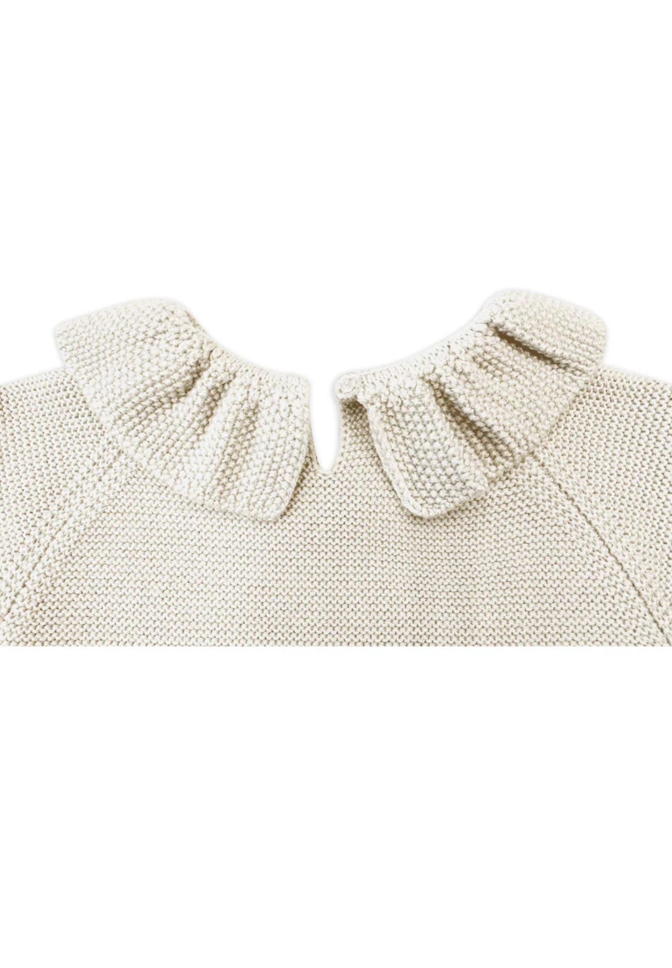 Lille Toni Merino mitwachsender Pullover "Greta" in creme