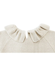 Lille Toni Merino mitwachsender Pullover "Greta" in creme