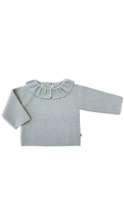 Lille Toni Merino mitwachsender Pullover "Greta" in dusty sage