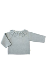 Lille Toni Merino mitwachsender Pullover "Greta" in dusty sage