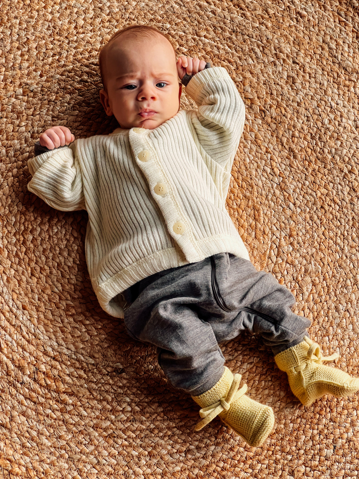 Joha Merino Woll Cardigan natur