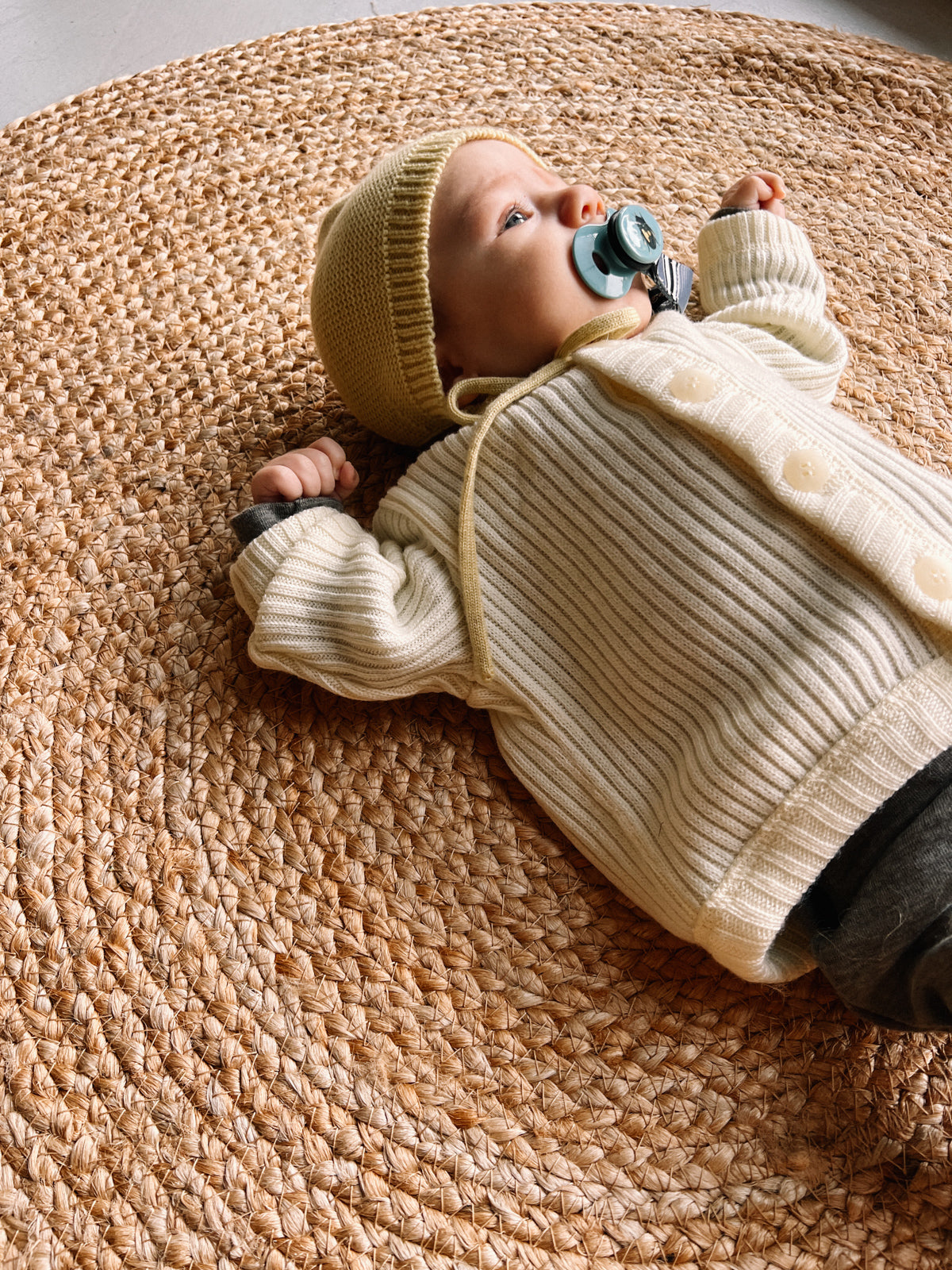 Joha Merino Woll Cardigan natur – coucou natur - Main Image