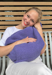 Lukkily Mombag Wickeltasche Teddy dark lavender