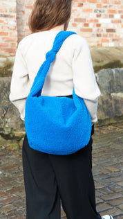 Lukkily Mombag Wickeltasche Teddy cobalt