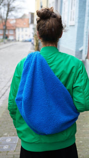 Lukkily Mombag Wickeltasche Teddy cobalt
