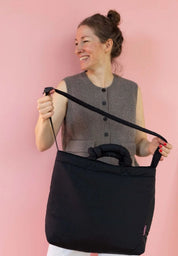 Lukkily Mombag Wickeltasche Nylon Tote Bag black