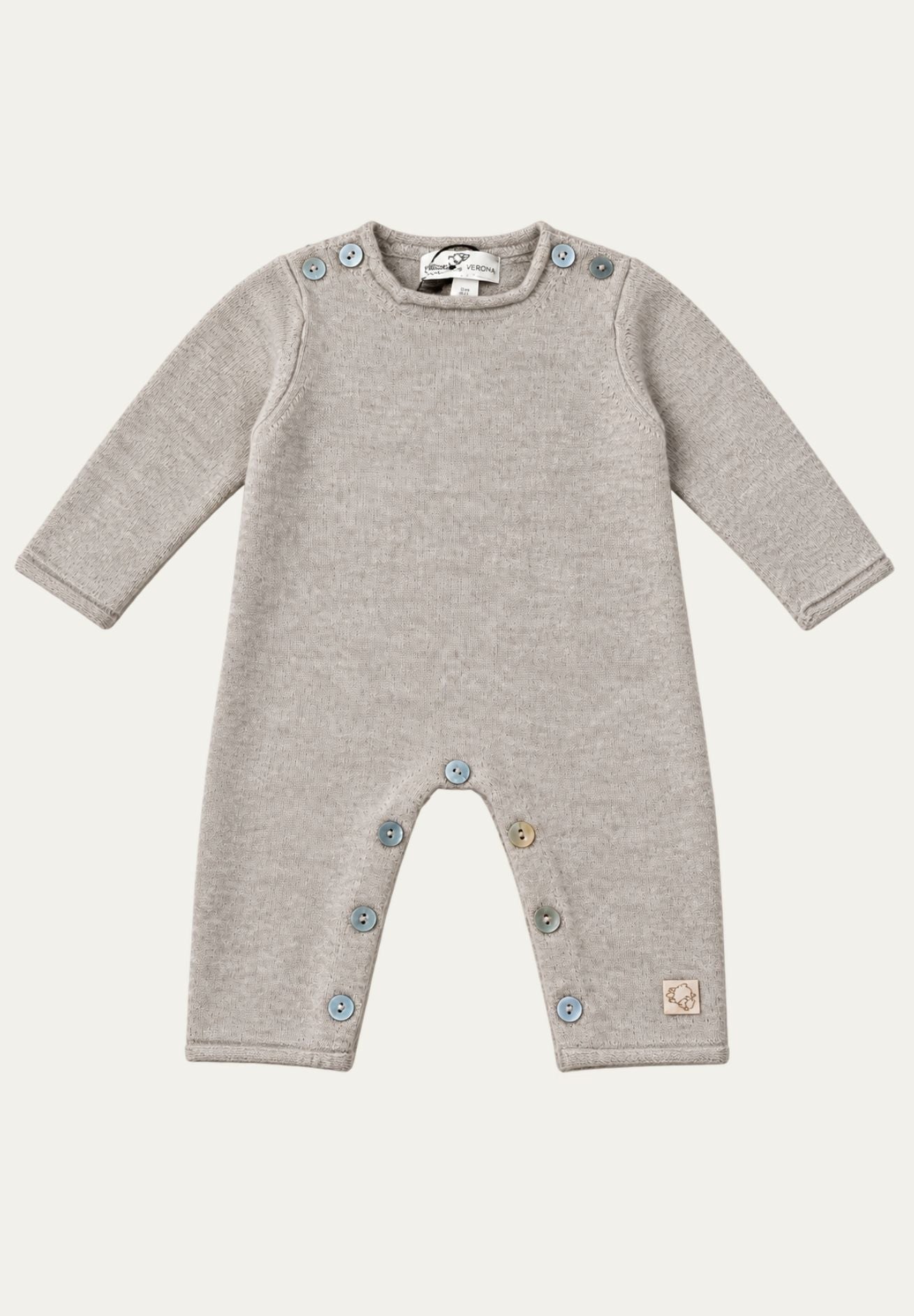 Maglificio di Verona Baby Strampler aus Merinowolle in versch. Farben