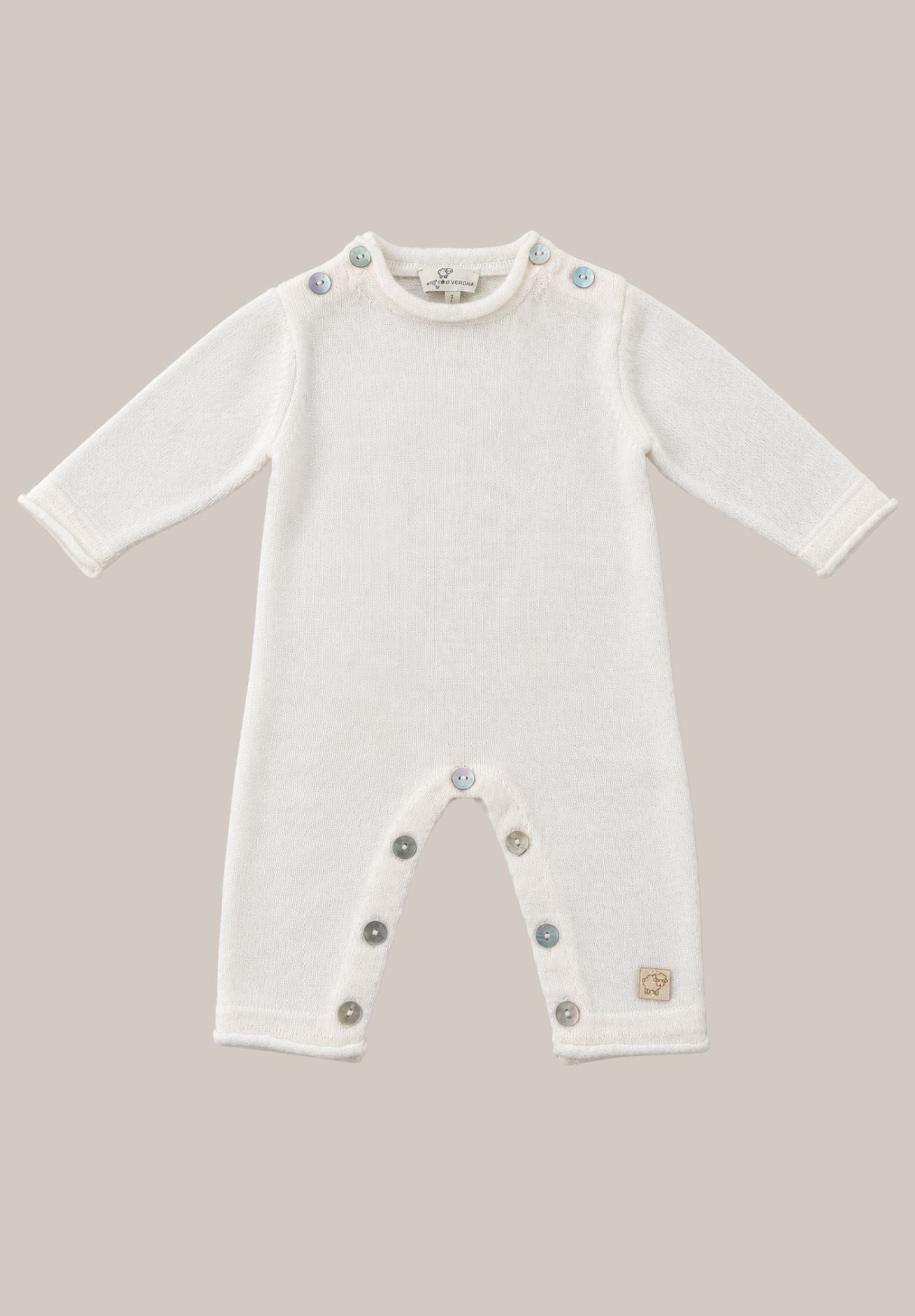 Maglificio di Verona Baby Strampler aus Merinowolle in versch. Farben