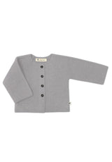 Lille Toni Merino Jäckchen "Emil" mitwachsend grey melange 0-2 Jahre