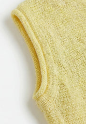 Gestrickter mitwachsender Merino-Pullunder in versch. Farben
