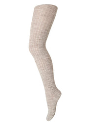 mp Merino Rip Strumpfhose light brown melange
