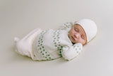 Micu Micu Newborn Strickset Biobaumwolle dots mint
