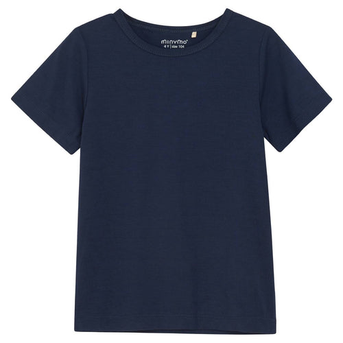 Minymo Bambus Viskose Shirt kurzarm navy