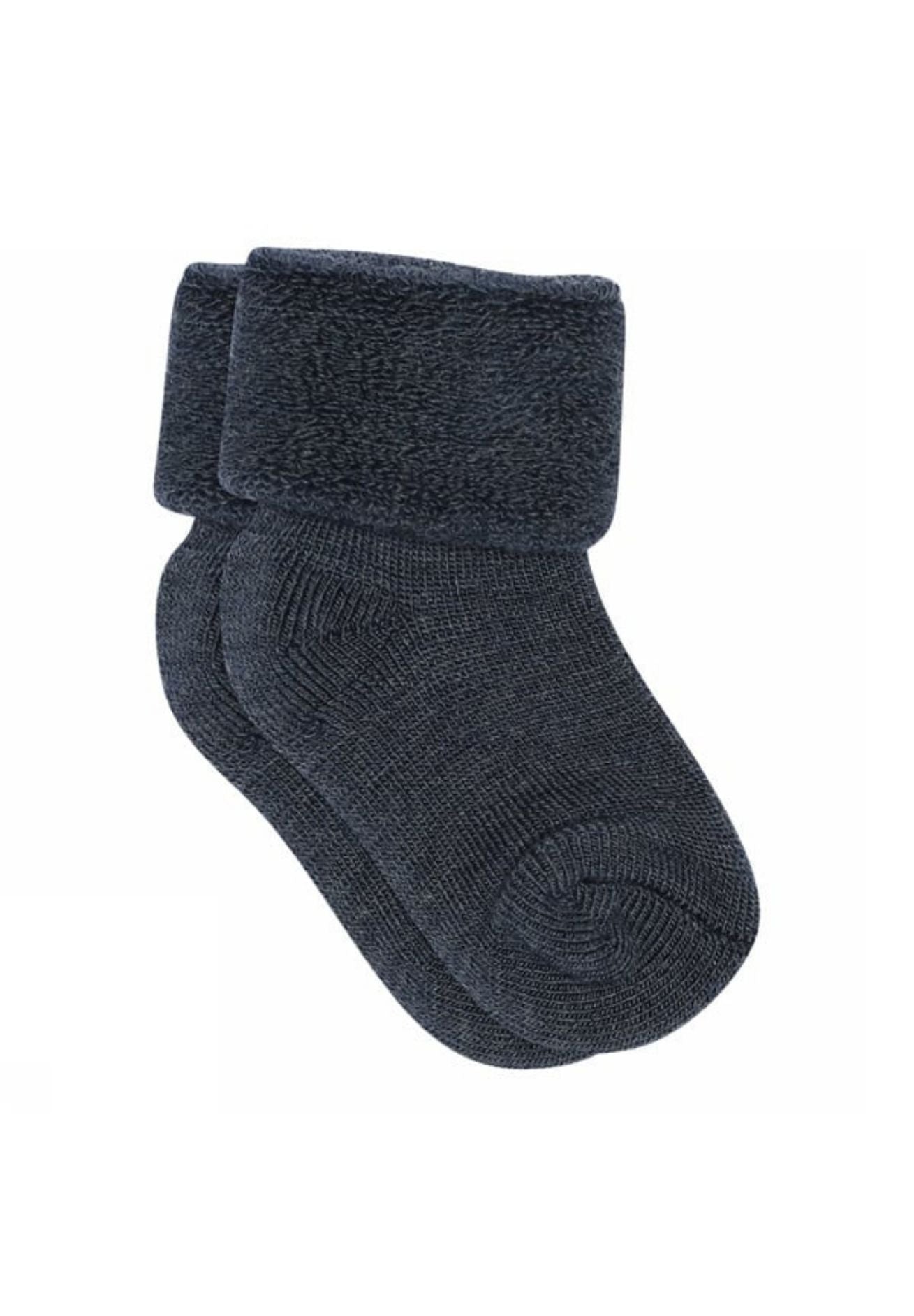 mp Merino Wollsocke "dark denim melange"