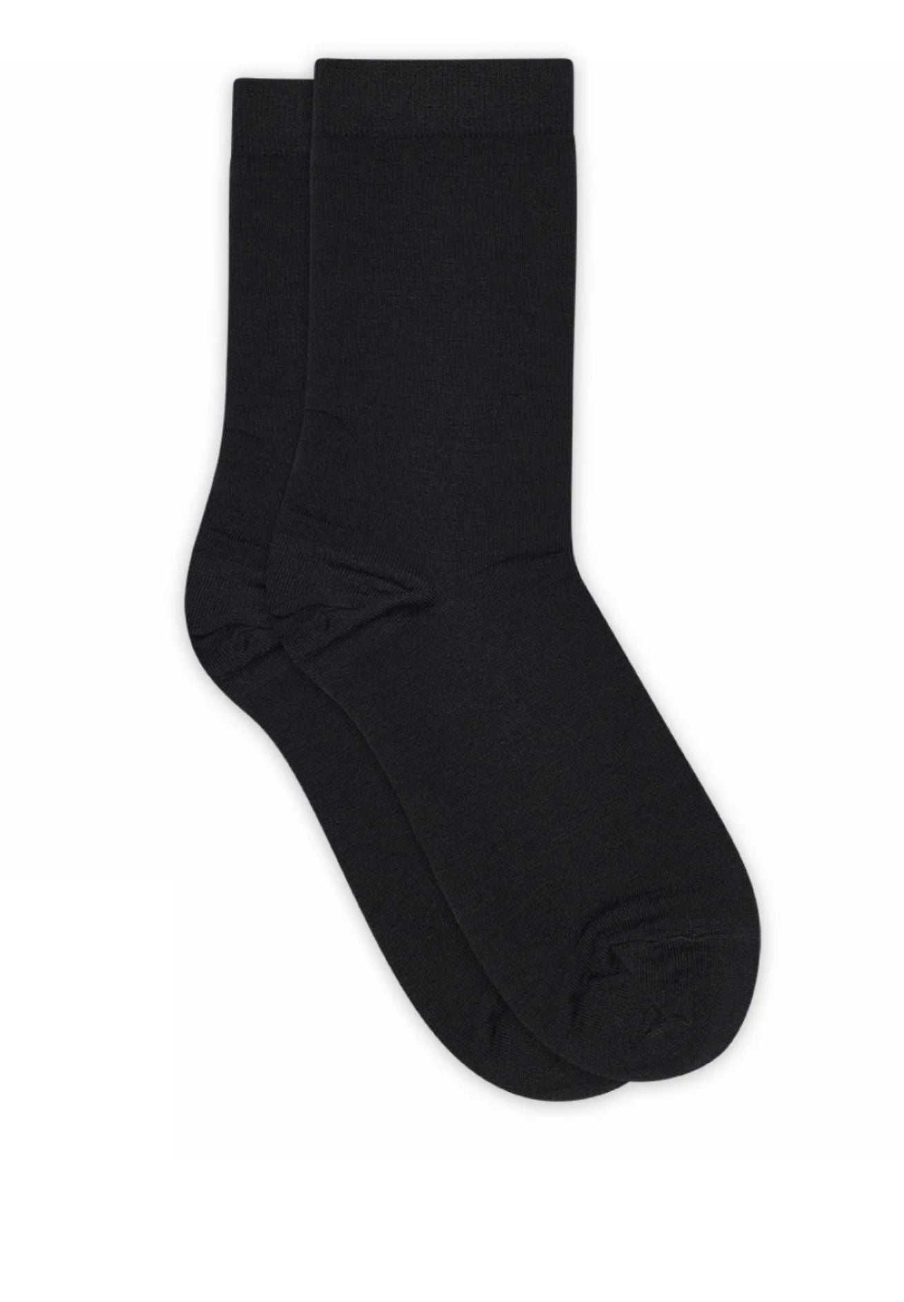 mp Denmark Damen Socke aus Wolle in schwarz