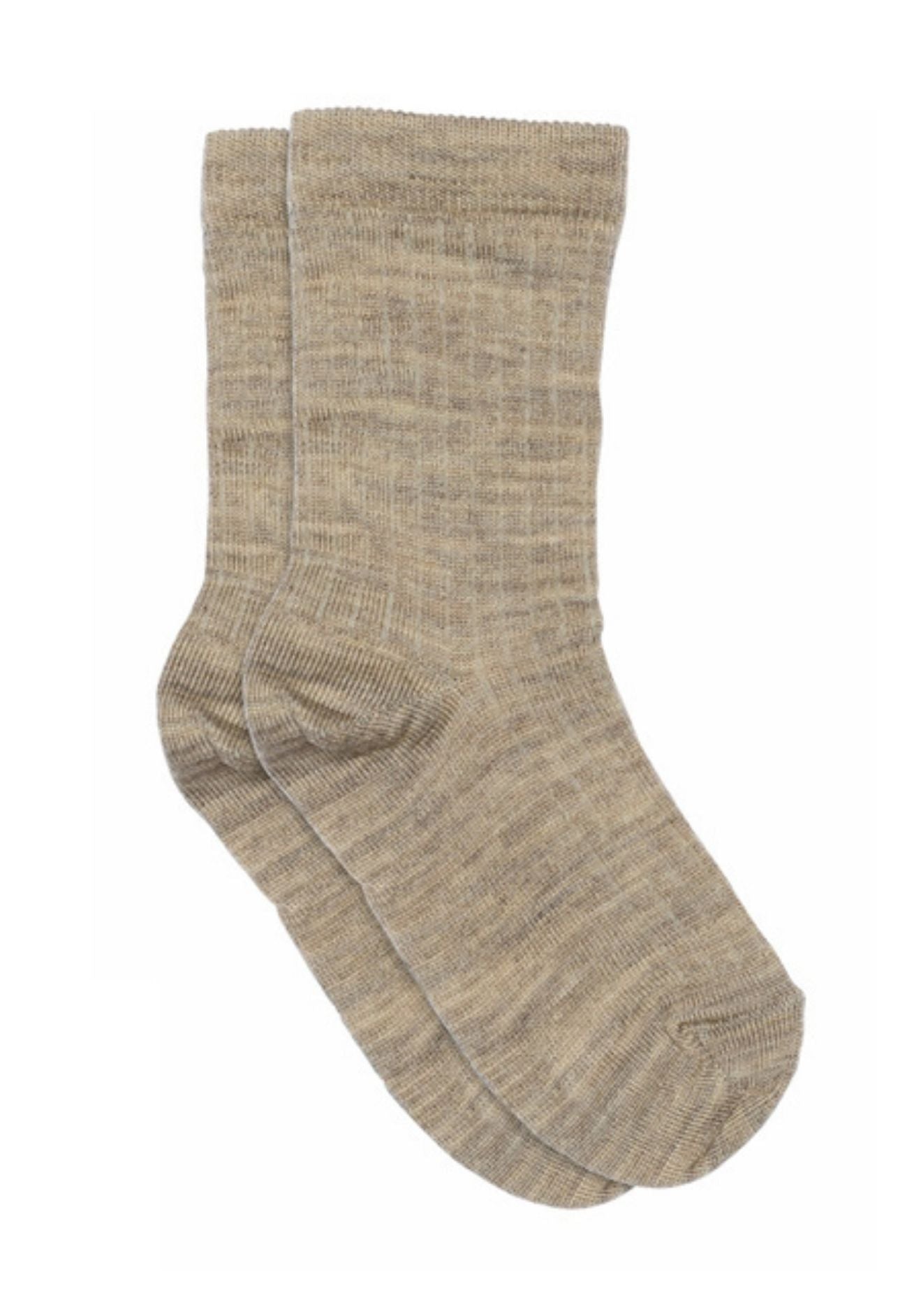 mp Merino Ripp Wollsocke MiniMe light brown melange