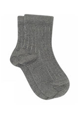 mp Merino Ripp Wollsocke grau melange MiniMe