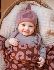 Oh chapo Pinni Bio Merino Mütze rose
