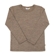 Joha Wolle Seide Kinder Longsleeve in sesam melange