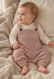 Puri organic mitwachsende Baby-Stricklatzhose in versch. Farben