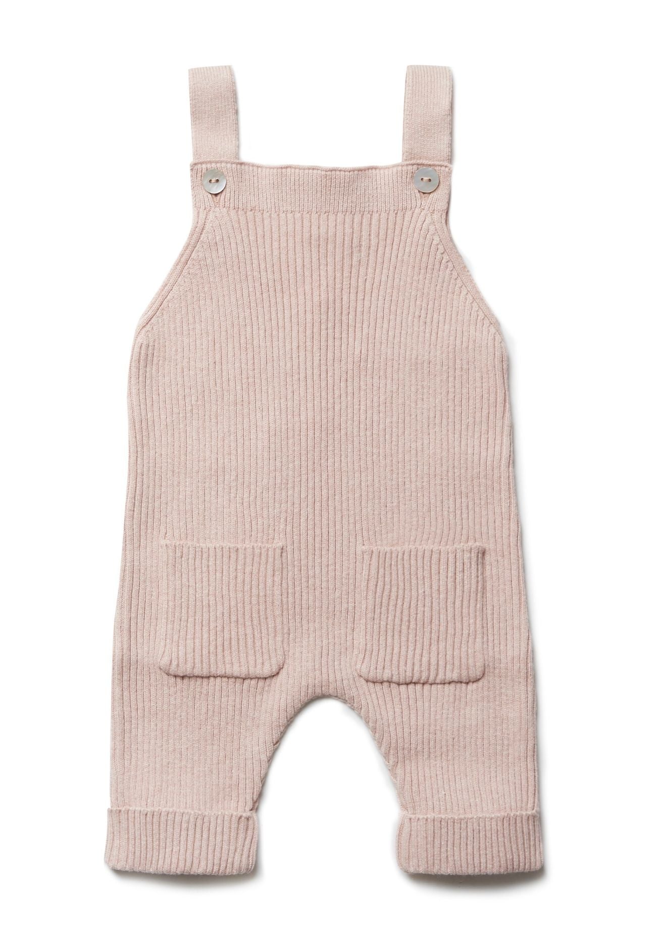 Puri organic mitwachsende Latzhose Rippenstrick aus Biobaumwolle Seide in verschiedenen Farben