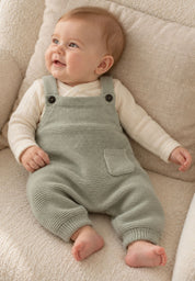 Puri organic mitwachsende Baby-Stricklatzhose in versch. Farben