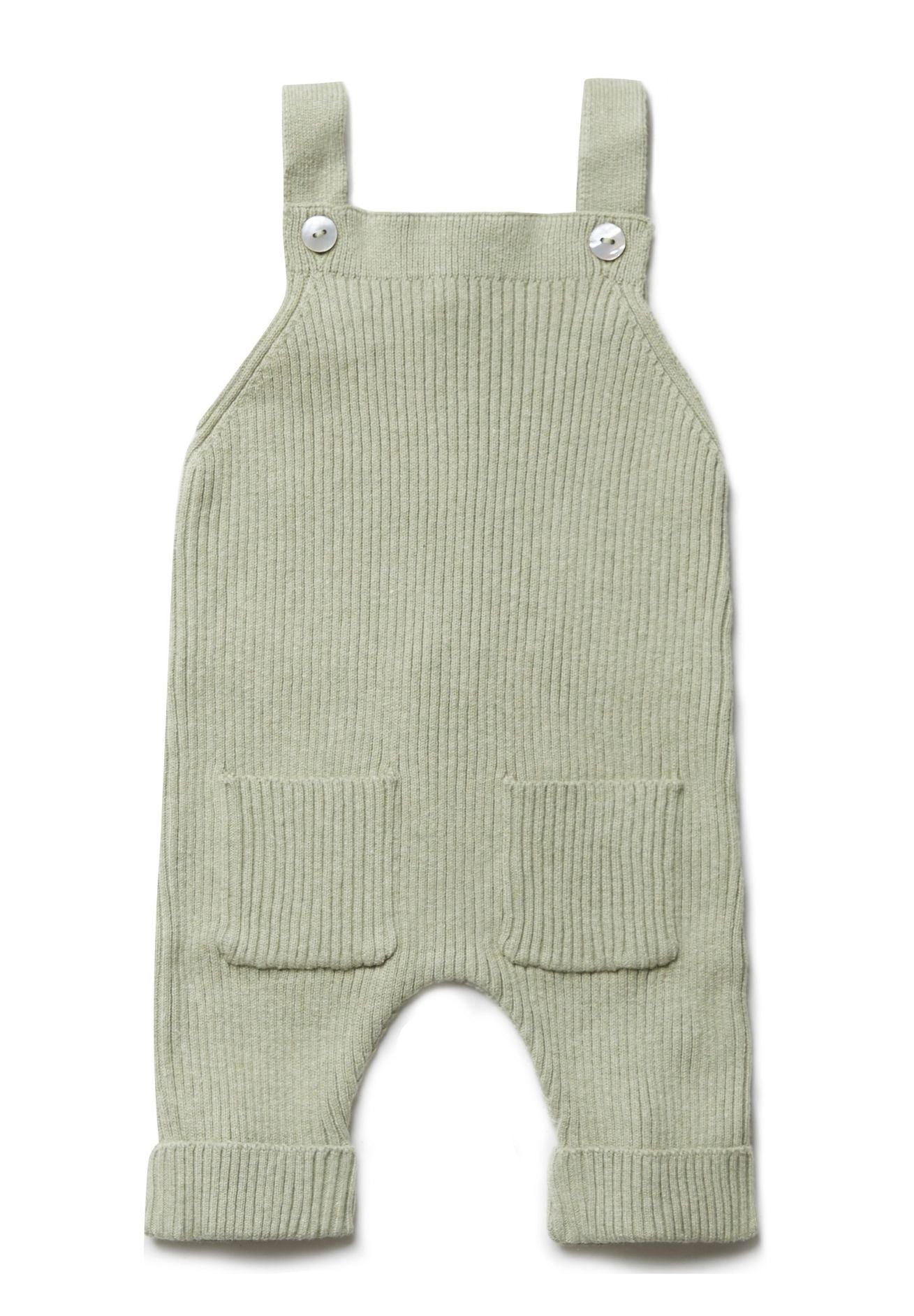 Puri organic mitwachsende Latzhose Rippenstrick aus Biobaumwolle Seide in verschiedenen Farben