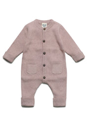 Puri organic mitwachsender Woll Baby-Strickoverall versch. Farben