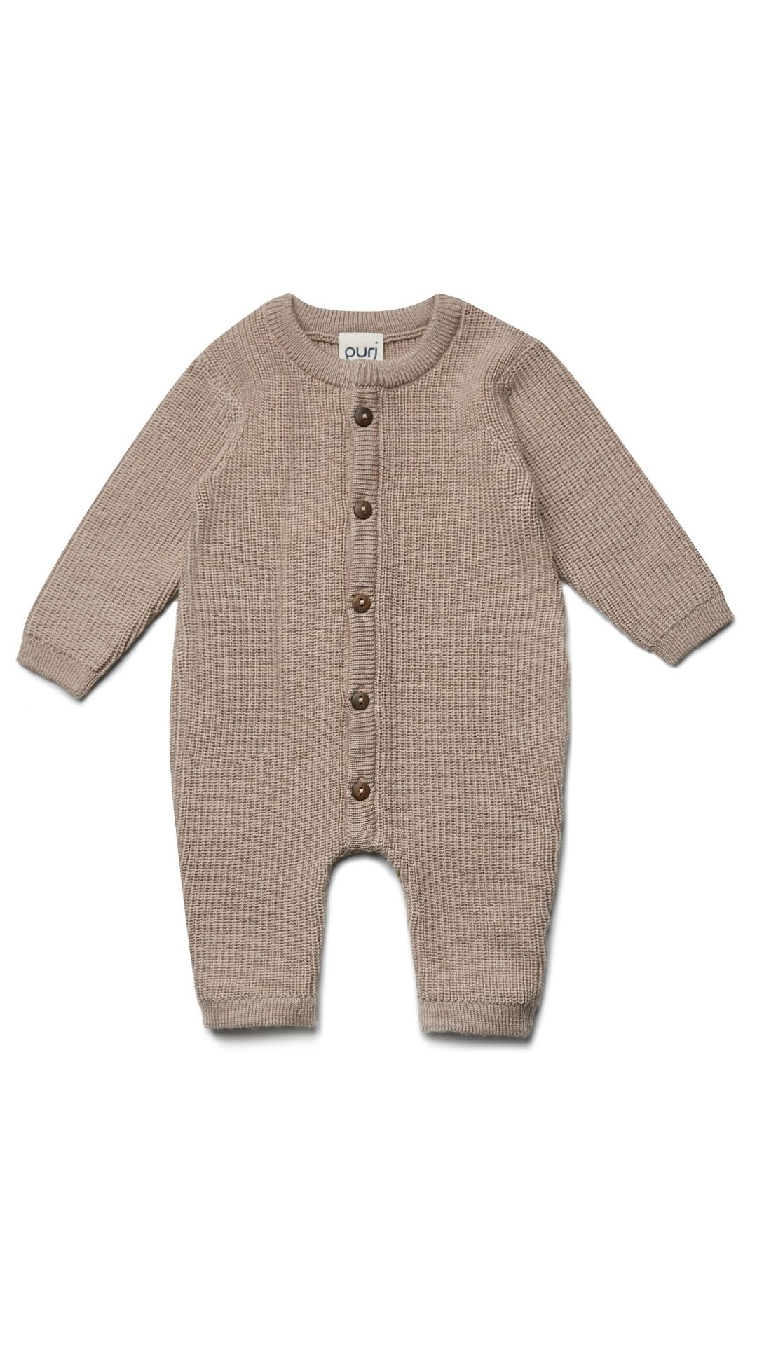 Puri Organic mitwachsender Merino Strampler in verschied. Farben