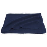 Reiff Bio Baby Wolldecke Strickdecke Merino Schurwolle dunkelblau