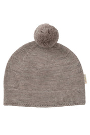 Copenhagen Colors Merino Beanie mit Pompom in natural melange