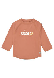 Lässig UV Shirt langarm unisex Ciao in terracotta