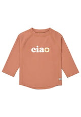 Lässig UV Shirt langarm unisex Ciao in terracotta