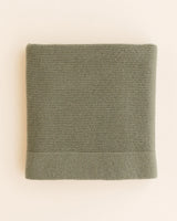 Hvid Merino Babydecke "Gust" in artischok