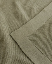 Hvid Merino Babydecke "Gust" in artischok