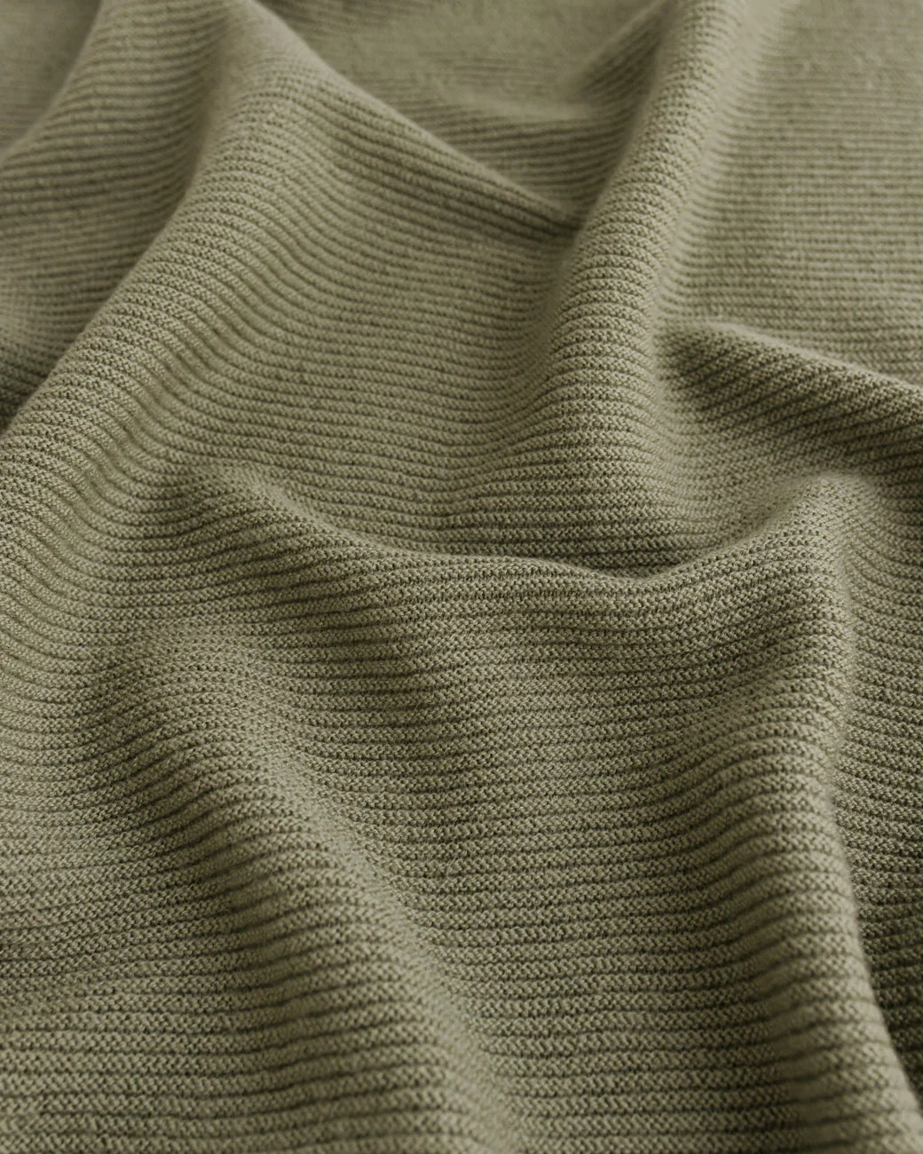 Hvid Merino Babydecke "Gust" in artischok