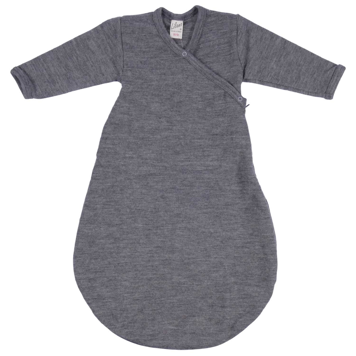 wolle/seide schlafsack was drunter Lilano Baby Ganzjahres Schlafsack Wolle Seide grau – coucou natur