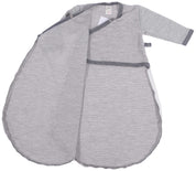 Lilano Baby Ganzjahres Schlafsack Wolle Seide Ringel grau ecru