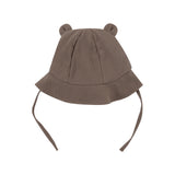 Wooly organic Bio Musselin Sonnenhut in light brown