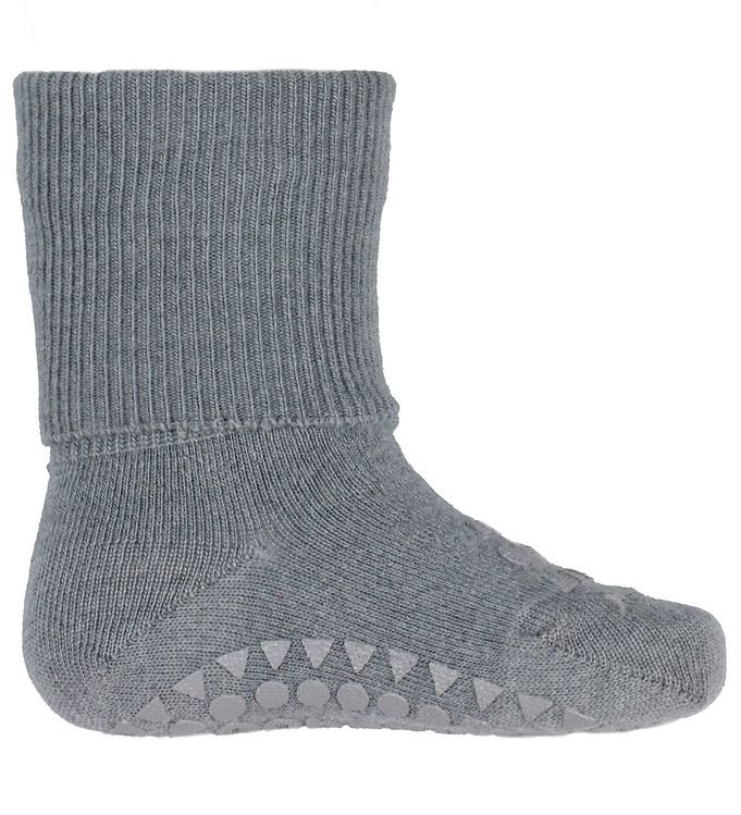 gobabygo Antirutsch Woll  Socken "grey melange"