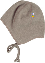 Joha Merino Fleece Muetze in sesam melange