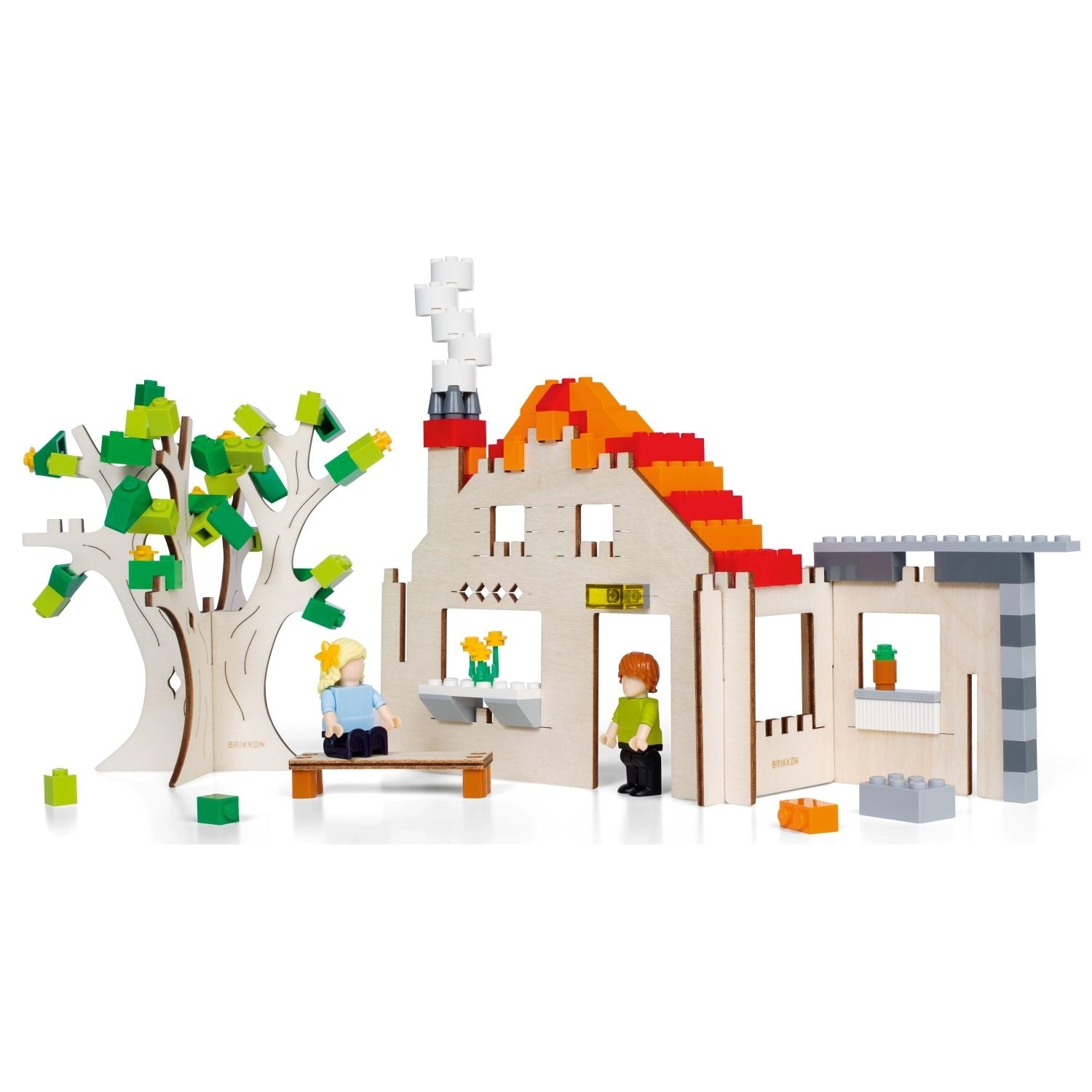 Brikkon Bauset für Lego klein "Haus"