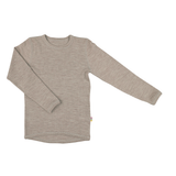 Joha Merino Wollshirt langarm sesam melange