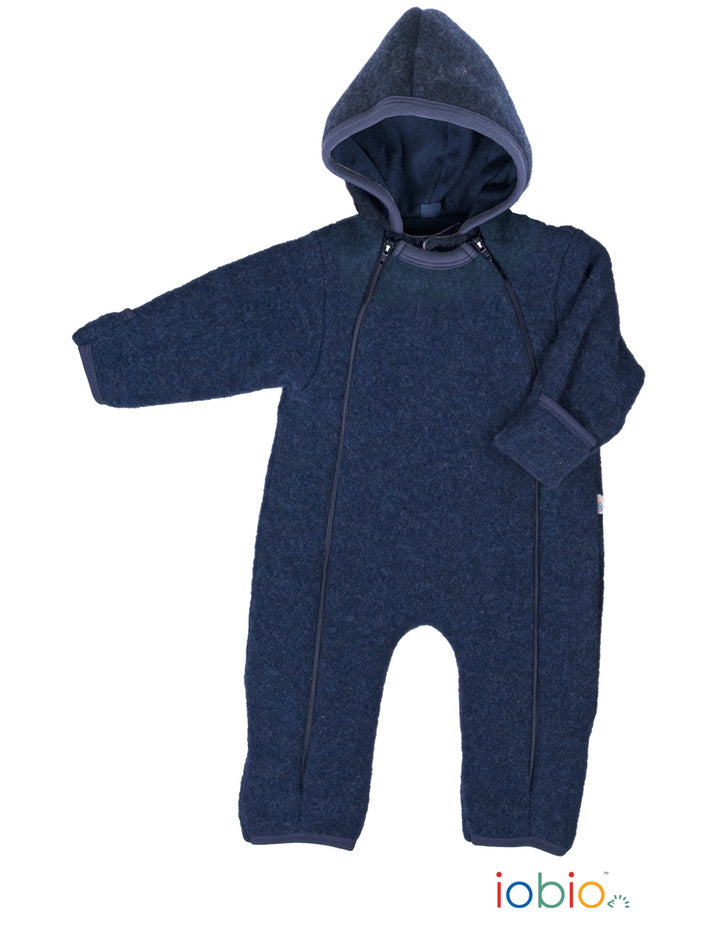 iobio Baby-Overall Wollfleece dunkelblau