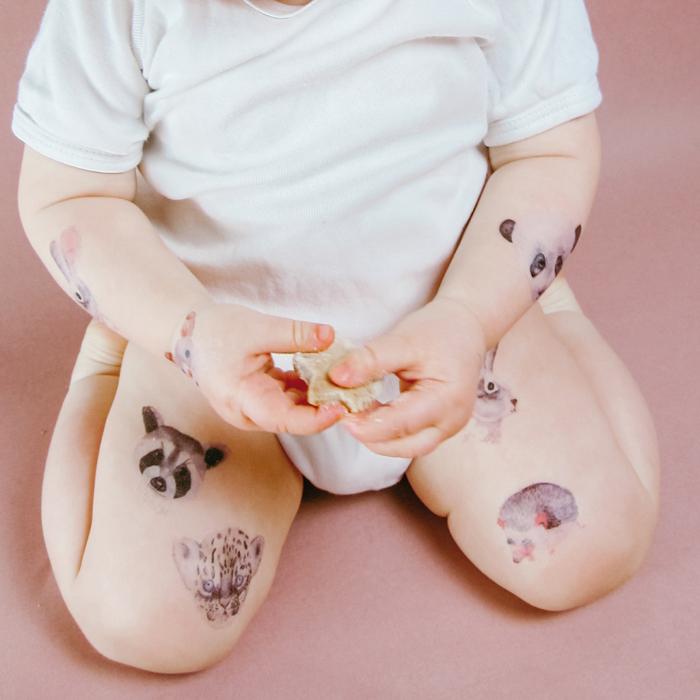 Bio nuukk Kinder Tattoos "Tiny Roar" vegan