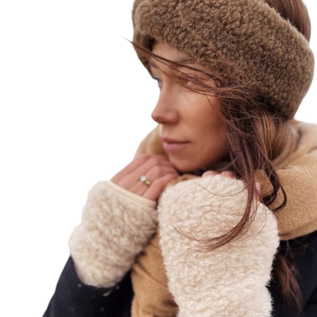 Alwero Merino Handwärmer in beige