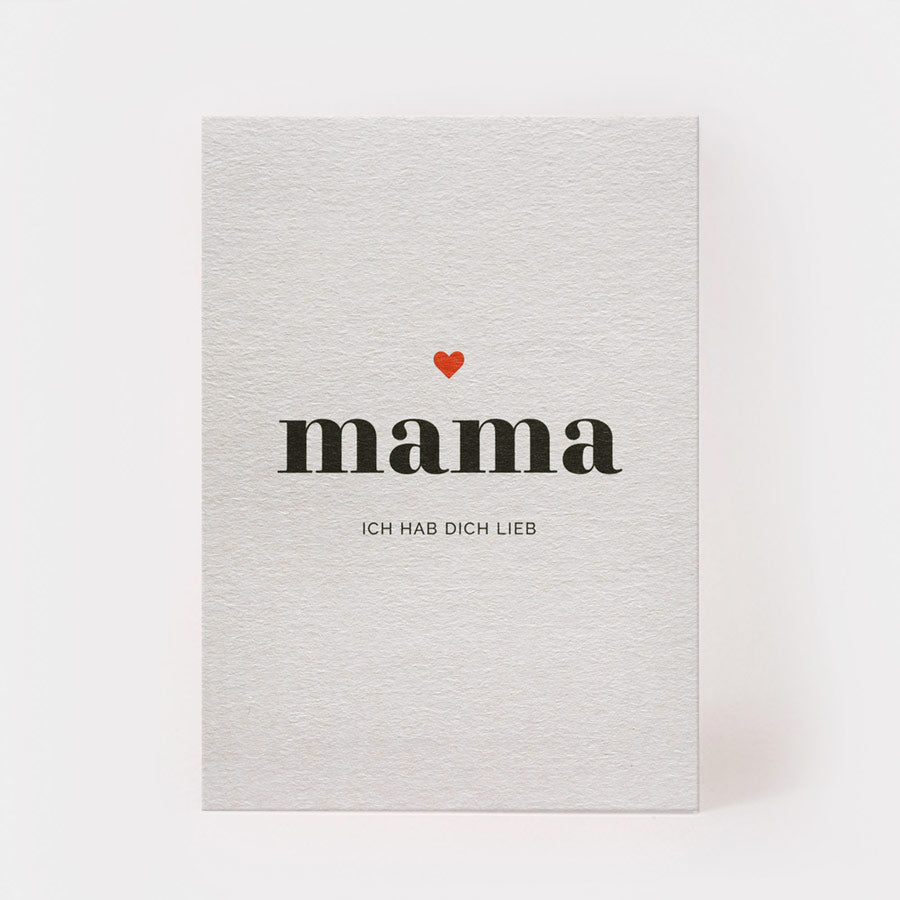kartenmarie Postkarte "mama ich hab dich lieb"